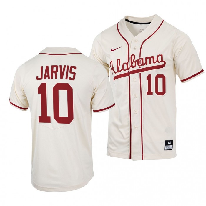 Alabama Crimson Tide Natural College Baseball Jim Jarvis Men Jersey