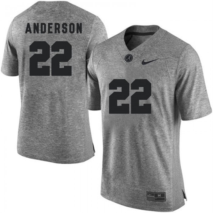 Male Alabama Crimson Tide Ryan Anderson Gray NCAA Football Gridiron Gray Limited Jersey