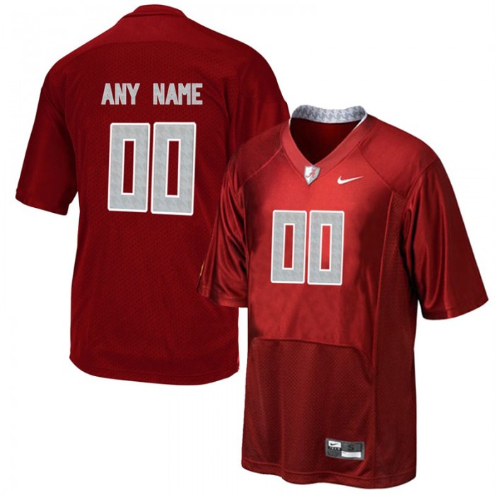 Male Alabama Crimson Tide #00 Red Pro Combat College Football Customized Jersey