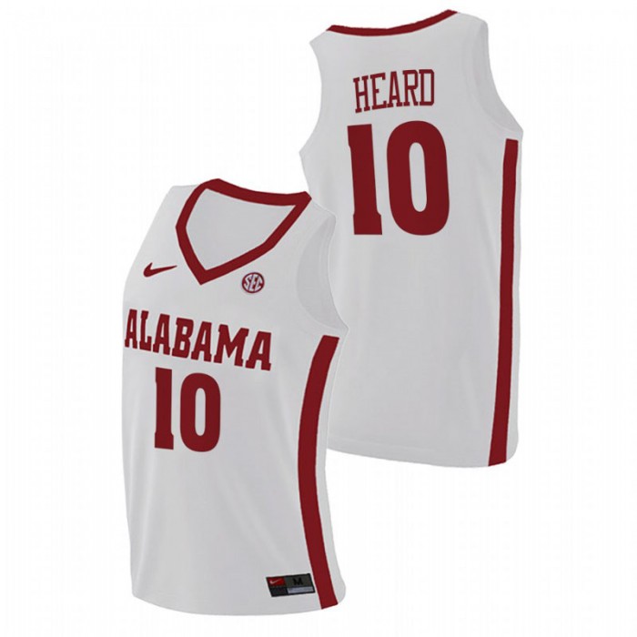 Alabama Crimson Tide College Basketball Delaney Heard Swingman Jersey White For Men