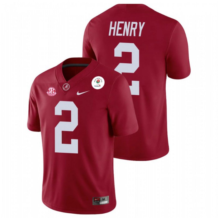 Alabama Crimson Tide Derrick Henry 2021 Rose Bowl Champions Jersey For Men Crimson