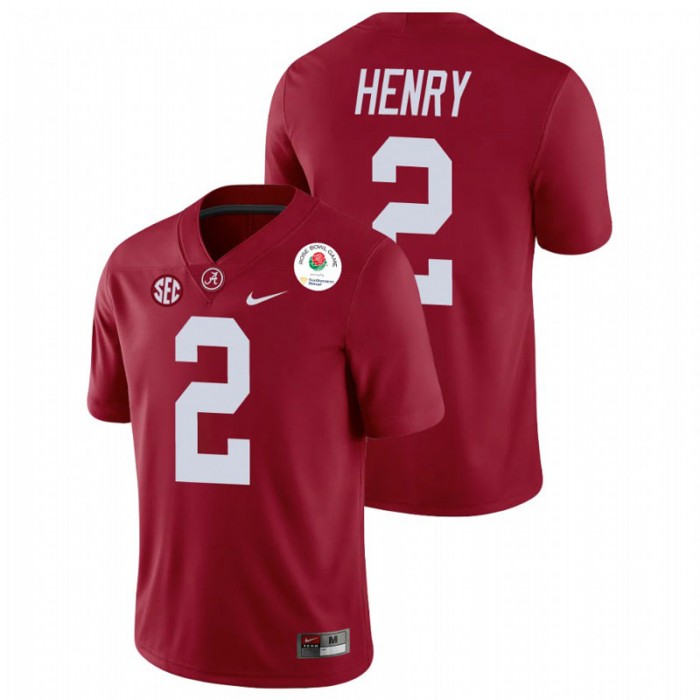 Alabama Crimson Tide Derrick Henry 2021 Rose Bowl College Football Jersey For Men Crimson