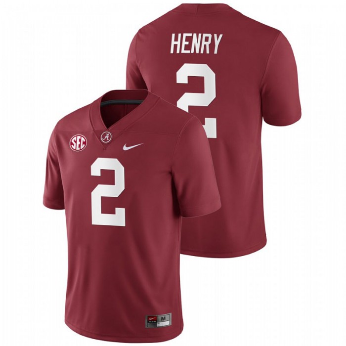 Alabama Crimson Tide Derrick Henry College Football Home Game Jersey For Men Crimson
