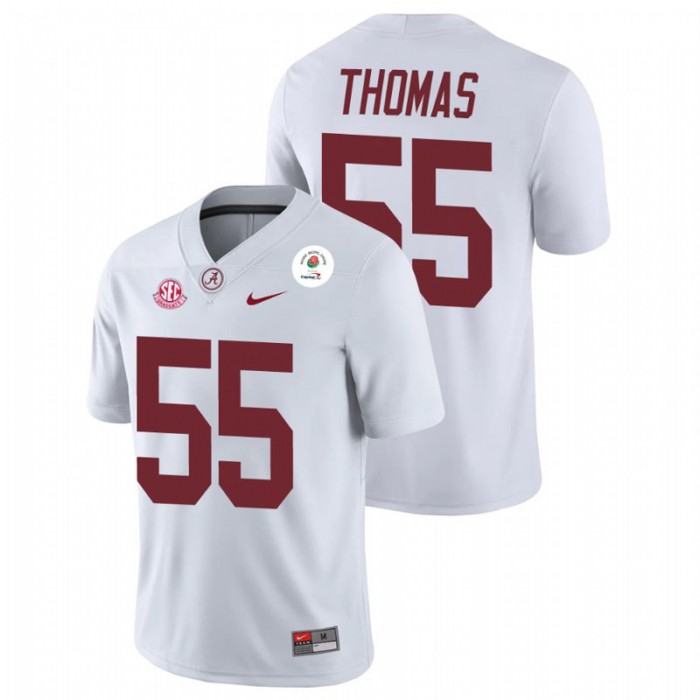 Alabama Crimson Tide Derrick Thomas 2021 Rose Bowl Champions Jersey For Men White