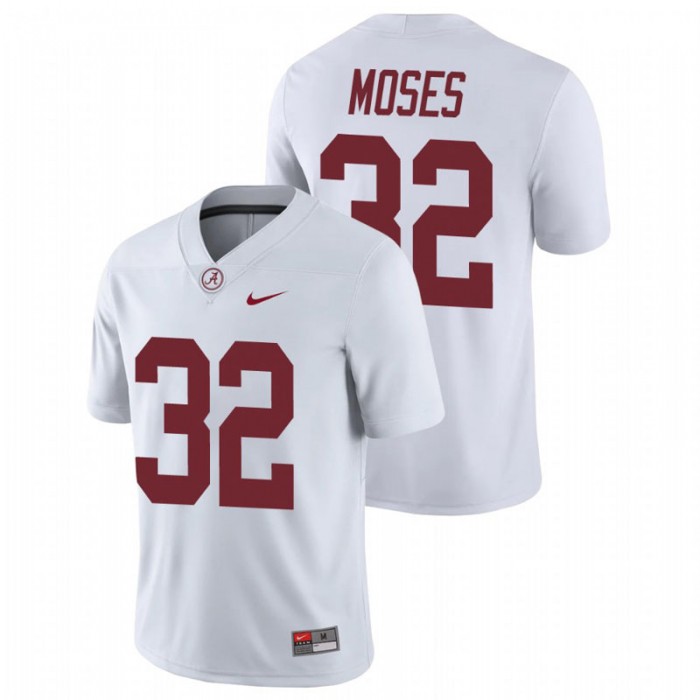 Dylan Moses Alabama Crimson Tide College Football White Game Jersey