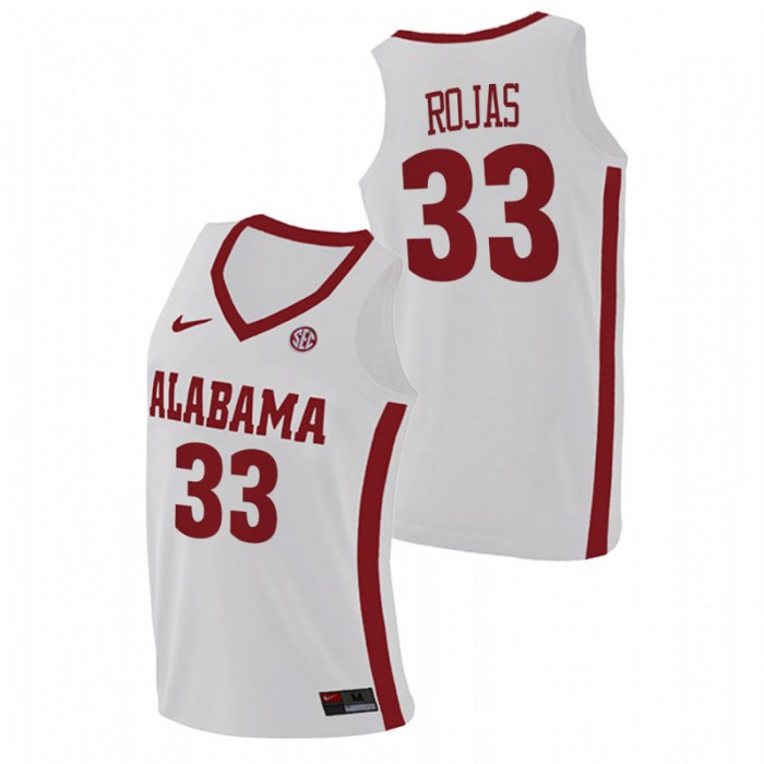 Alabama Crimson Tide College Basketball James Rojas Swingman Jersey White For Men