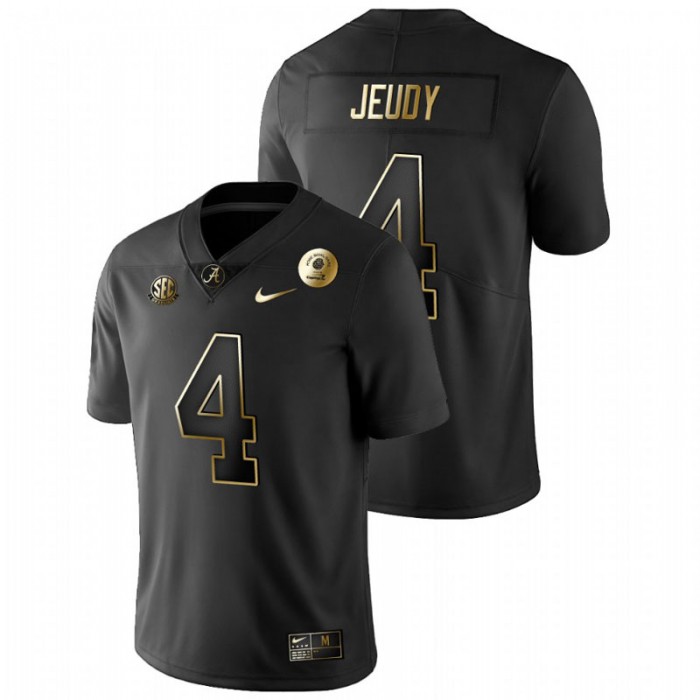 Alabama Crimson Tide Jerry Jeudy 2021 Rose Bowl Golden Edition Jersey For Men Black