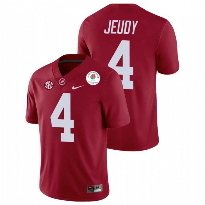 Alabama Crimson Tide Jerry Jeudy 2021 Rose Bowl College Football Jersey For Men Crimson