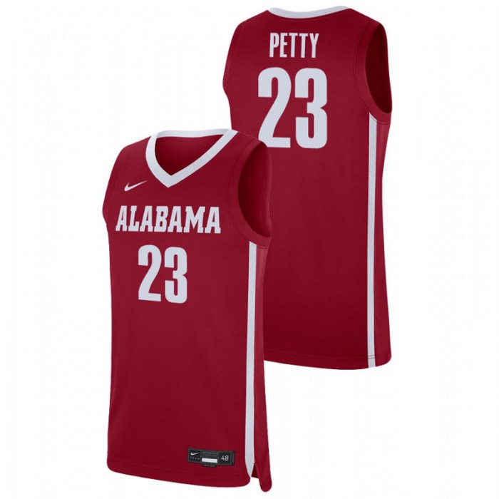 Alabama Crimson Tide John Petty Jersey College Basketball Crimson Replica For Men