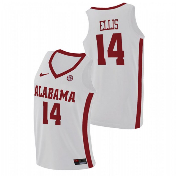 Alabama Crimson Tide College Basketball Keon Ellis Swingman Jersey White For Men