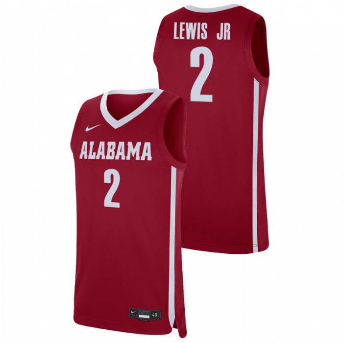 Alabama Crimson Tide Kira Lewis Jr. Jersey College Basketball Crimson Replica For Men