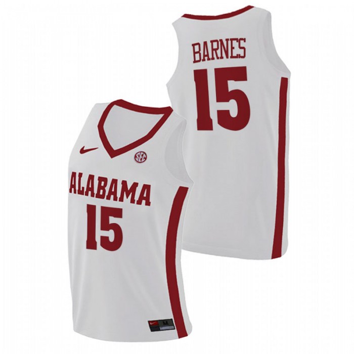 Alabama Crimson Tide College Basketball Tyler Barnes Swingman Jersey White For Men