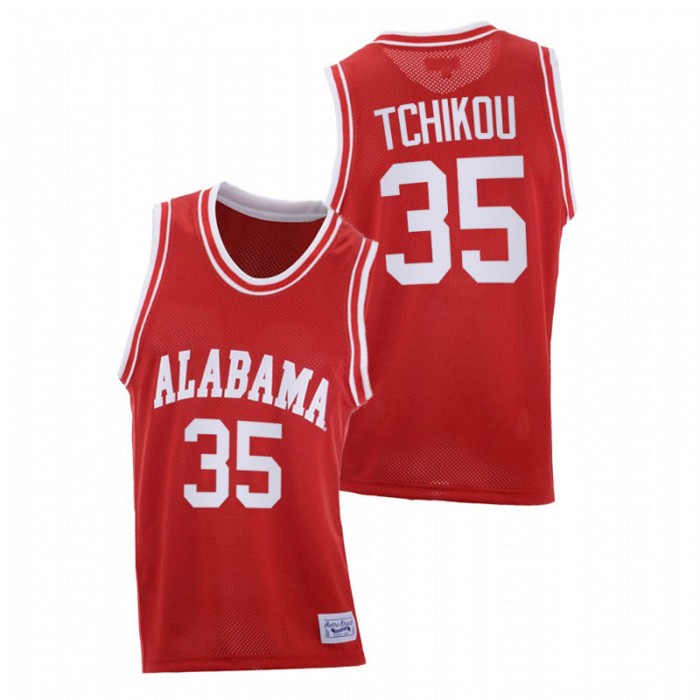Alabama Crimson Tide Throwback Alex Tchikou College Basketball Jersey Red Men