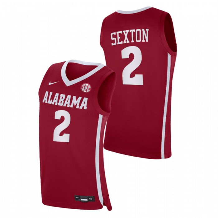 Alabama Crimson Tide Replica Collin Sexton College Basketball Jersey Crimson Men