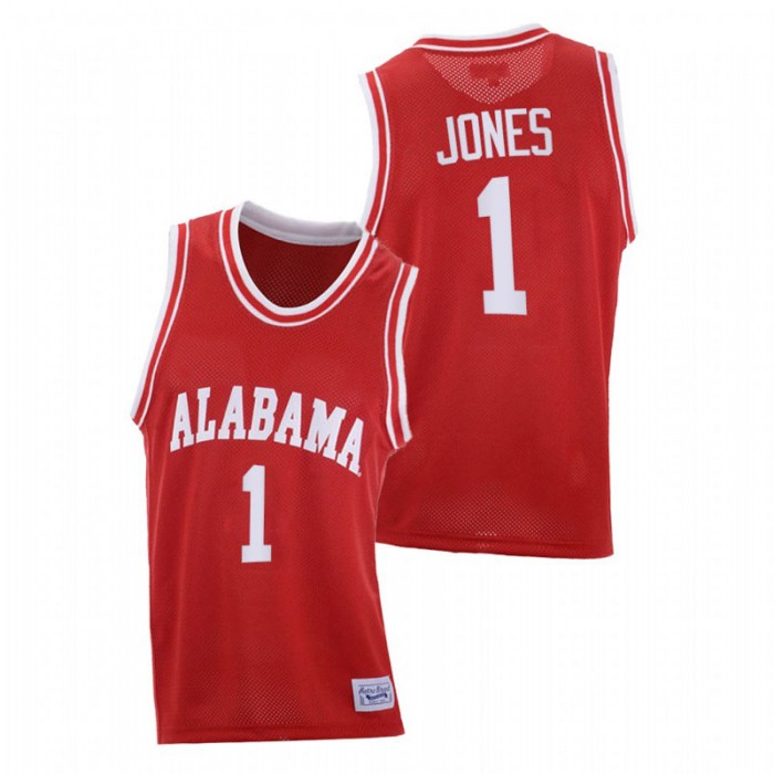 Alabama Crimson Tide Throwback Herbert Jones College Basketball Jersey Red Men