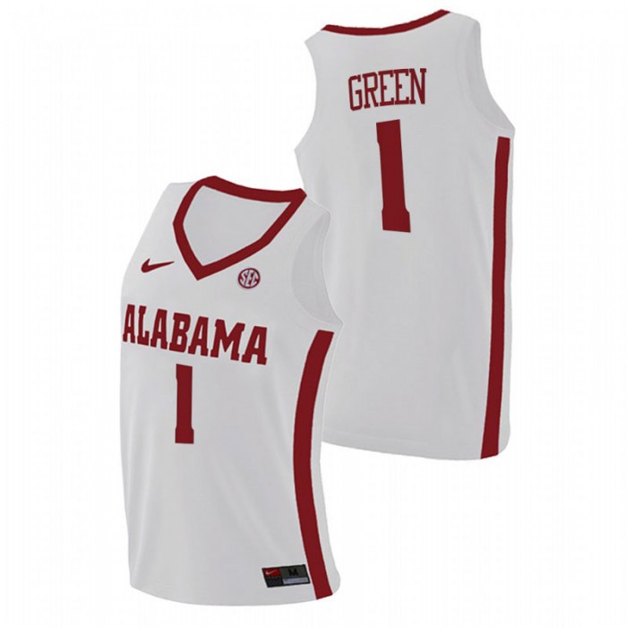 Alabama Crimson Tide Replica JaMychal Green College Basketball Jersey White Men