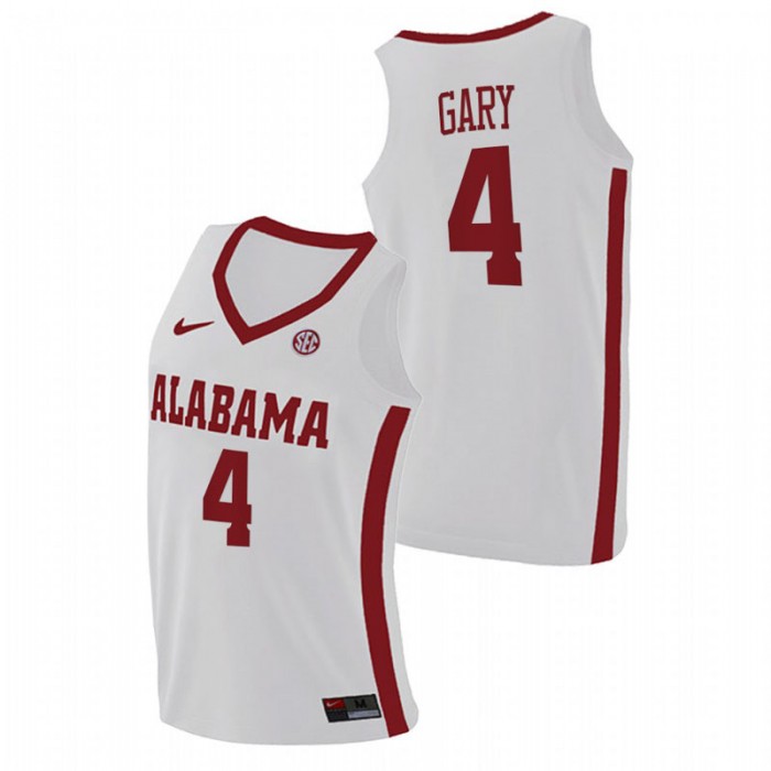 Alabama Crimson Tide Replica Juwan Gary College Basketball Jersey White Men