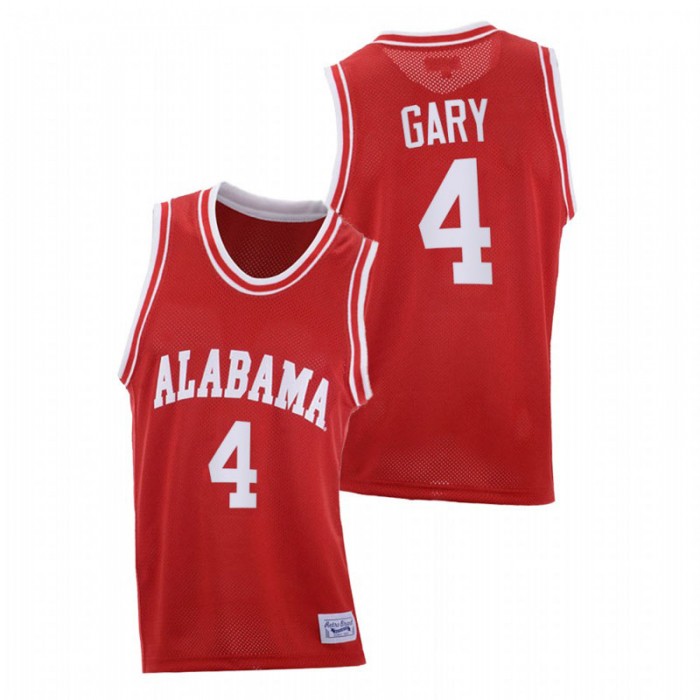 Alabama Crimson Tide Throwback Juwan Gary College Basketball Jersey Red Men
