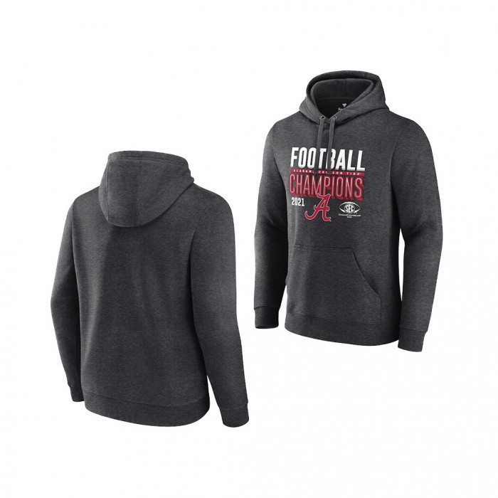 Alabama Crimson Tide Charcoal 2021 SEC Football Conference Champions Pullover Hoodie
