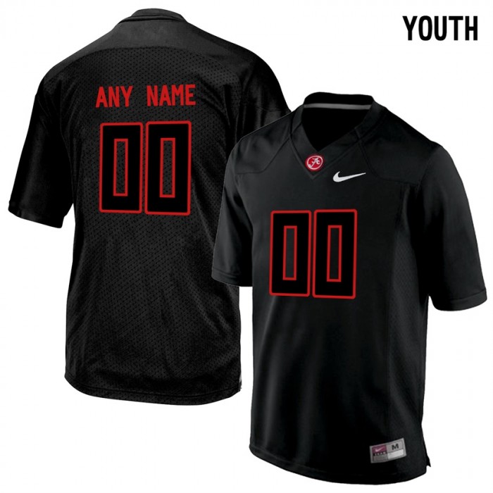 Youth Alabama Crimson Tide #00 Blackout College Limited Football Customized Jersey