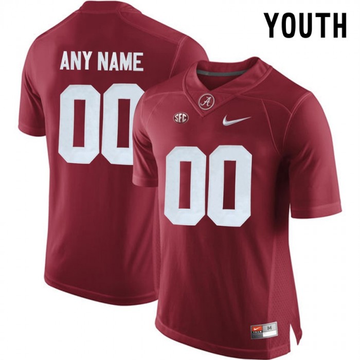 Youth Alabama Crimson Tide #00 Crimson College Limited Football Customized Jersey