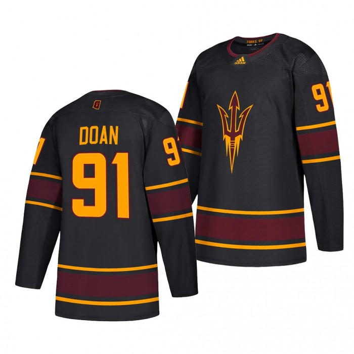 Arizona State Sun Devils Josh Doan Black Rookie OfYear Hockey Jersey