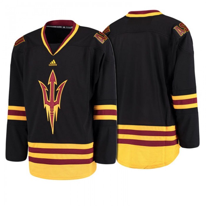 Male Arizona State Sun Devils Black NCAA Hockey Jersey
