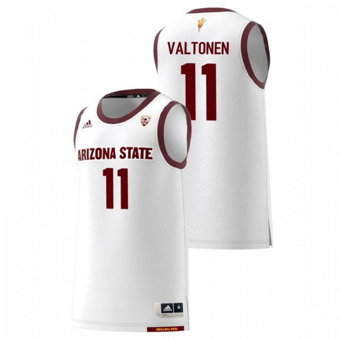 Arizona State Sun Devils College Basketball White Elias Valtonen Replica Jersey For Men