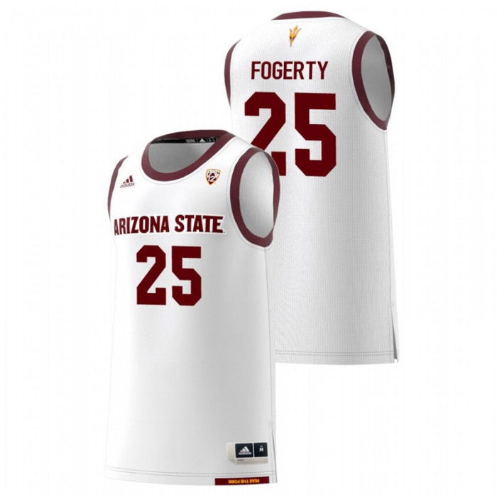 Arizona State Sun Devils College Basketball White Grant Fogerty Replica Jersey For Men