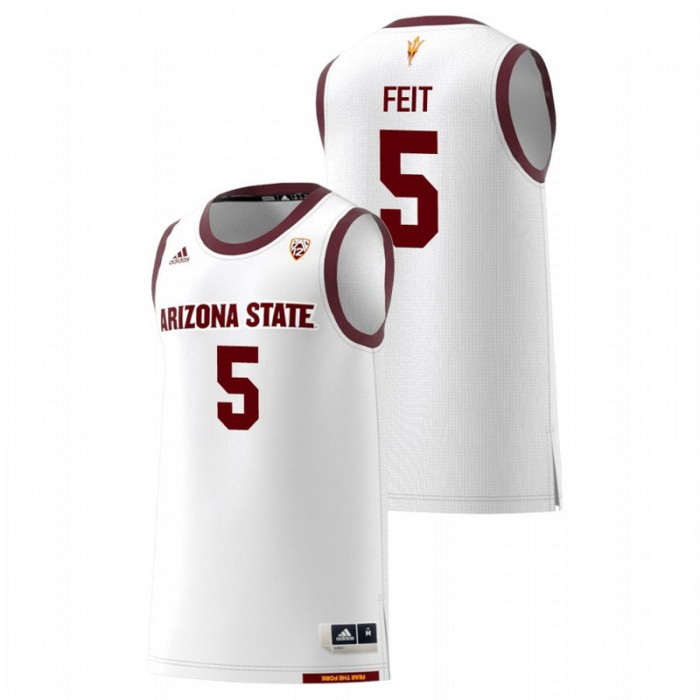 Arizona State Sun Devils College Basketball White Kyle Feit Replica Jersey For Men