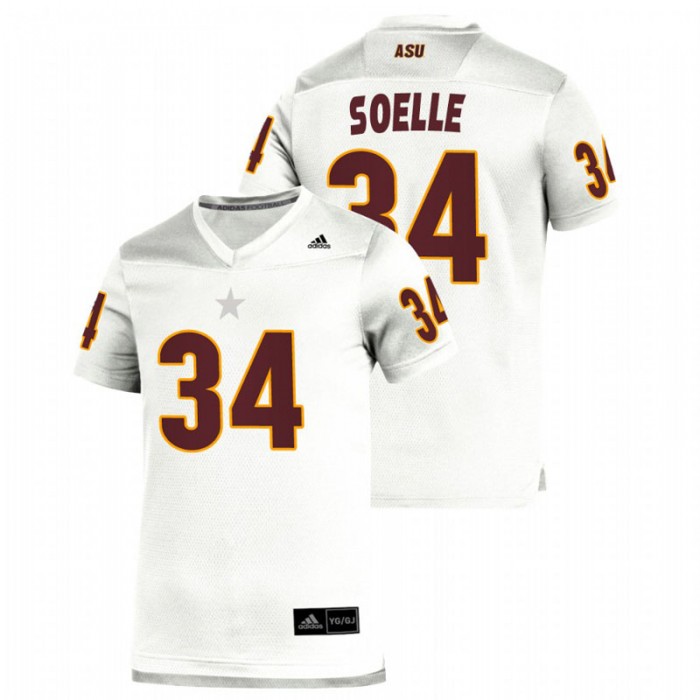 Kyle Soelle Arizona State Sun Devils Replica White Football Jersey