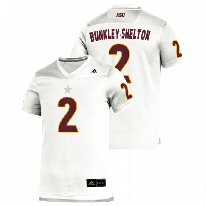 LV Bunkley-Shelton Arizona State Sun Devils Replica White College Football Jersey