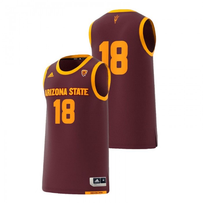 Arizona State Sun Devils Adidas Replica Maroon College Basketball Swingman Jersey