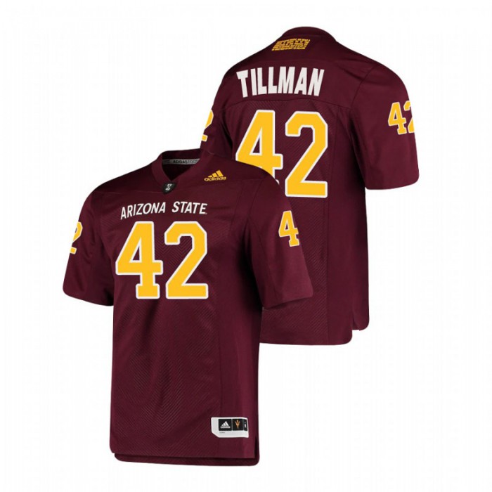 Pat Tillman Arizona State Sun Devils College Football Maroon Premier Jersey