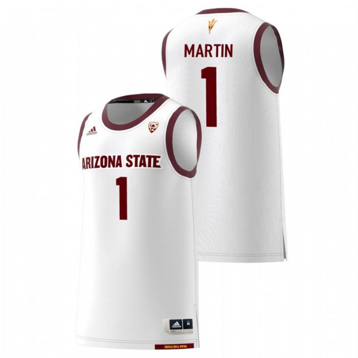 Arizona State Sun Devils College Basketball White Remy Martin Replica Jersey For Men