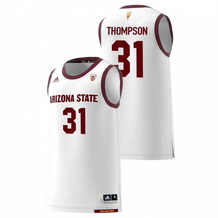 Arizona State Sun Devils College Basketball White Trevor Thompson Replica Jersey For Men