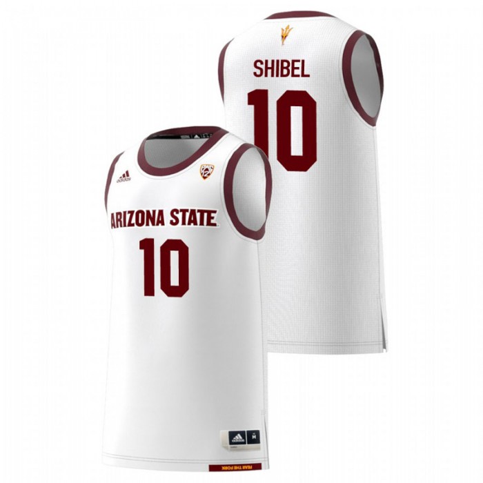Arizona State Sun Devils College Basketball White Vitaliy Shibel Replica Jersey For Men
