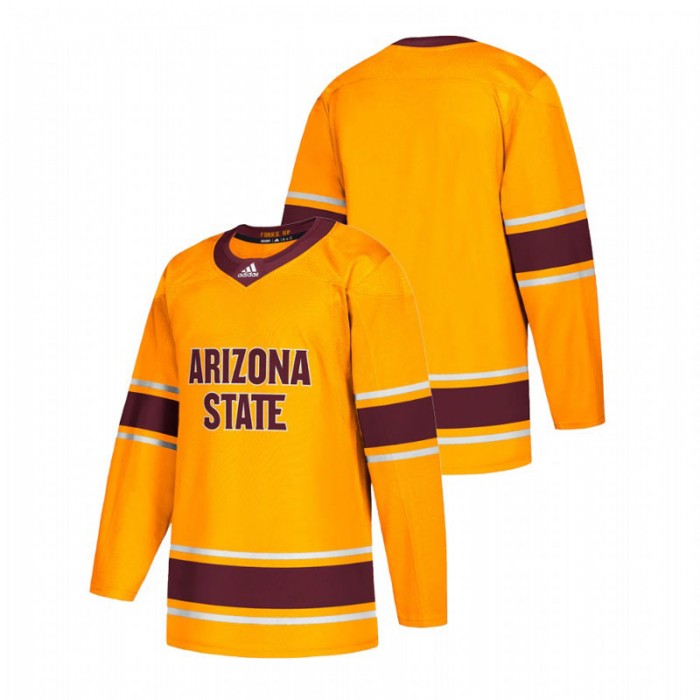 Arizona State Sun Devils Replica Gold College Hockey Jersey