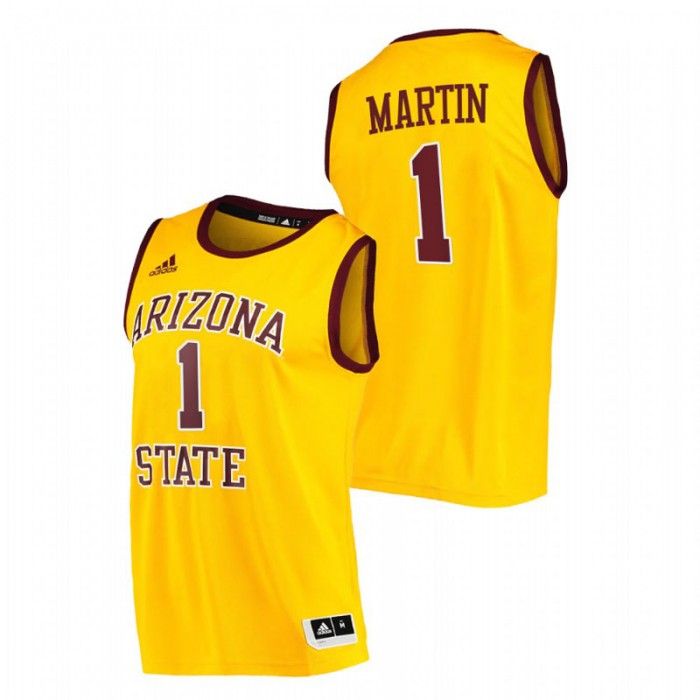 Arizona State Sun Devils College Basketball Remy Martin Player Jersey Gold Men