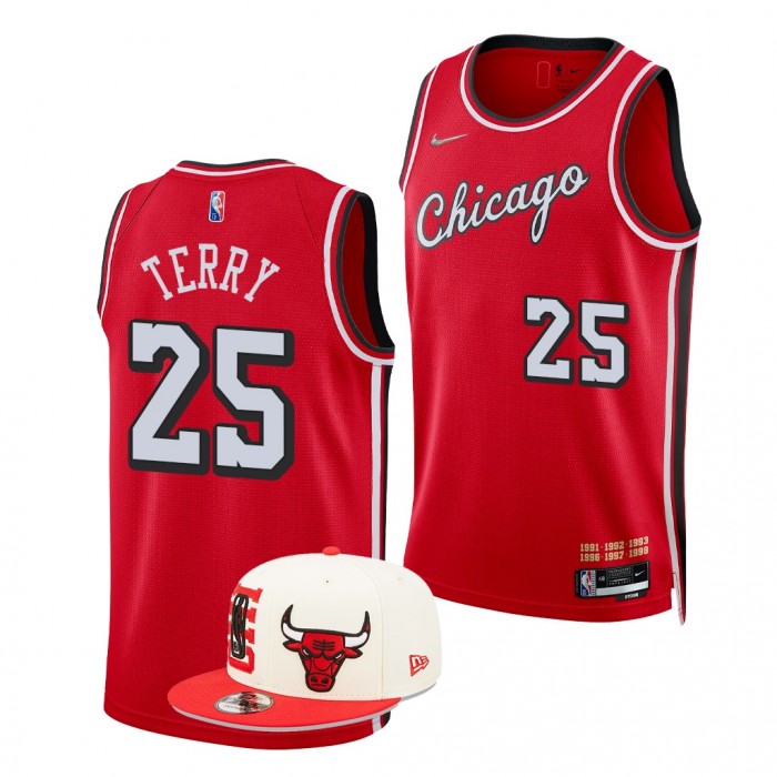 Arizona Wildcats Dalen Terry 2022 NBA Draft Chicago Bulls Red City Edition Jersey