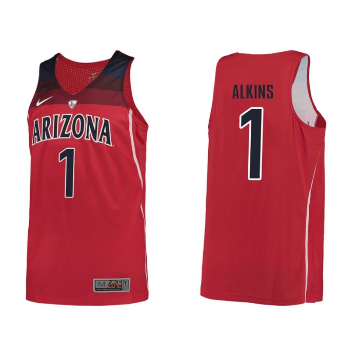 Male Rawle Alkins Arizona Wildcats Red College Basketball Player Apparel Basketball Jersey
