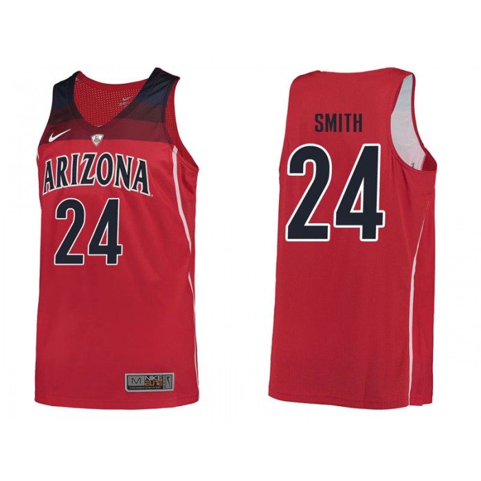Male Ray Smith Arizona Wildcats Red College Basketball Player Apparel Basketball Jersey