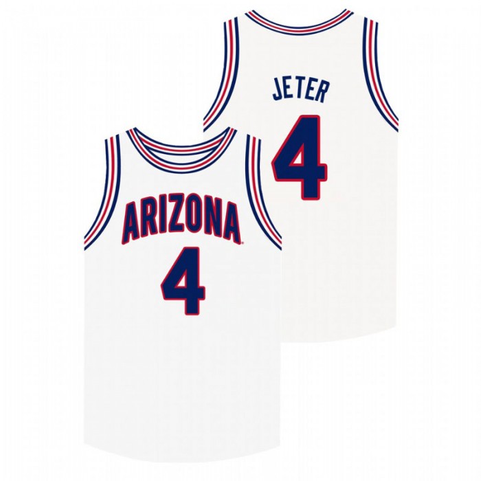 Arizona Wildcats White Chase Jeter College Basketball Jersey For Men