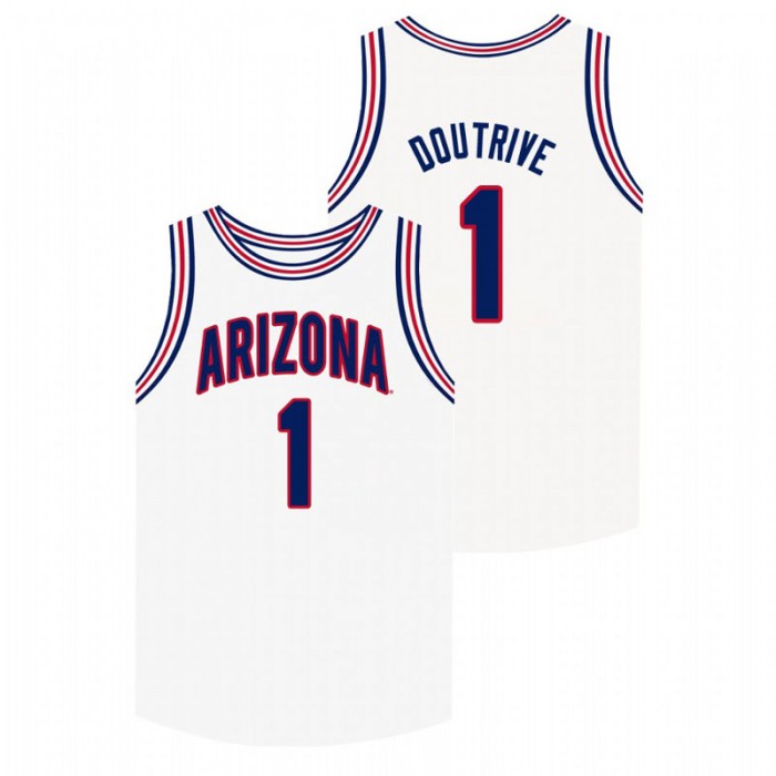 Arizona Wildcats White Devonaire Doutrive College Basketball Jersey For Men