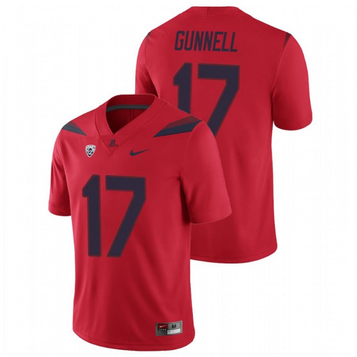 Arizona Wildcats Grant Gunnell College Football Alternate Game Jersey For Men Red