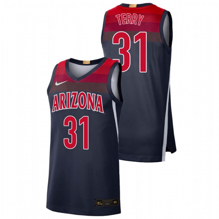 Arizona Wildcats Jason Terry Jersey College Baketball Navy Limited For Men