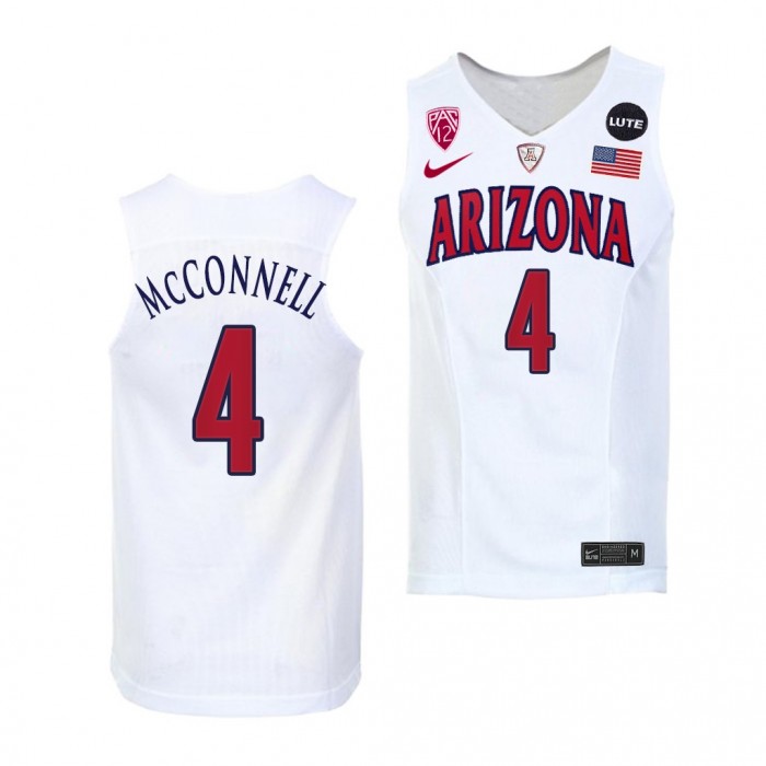 Arizona Wildcats T.J. McConnell #4 White NBA Alumni Jersey College Basketball