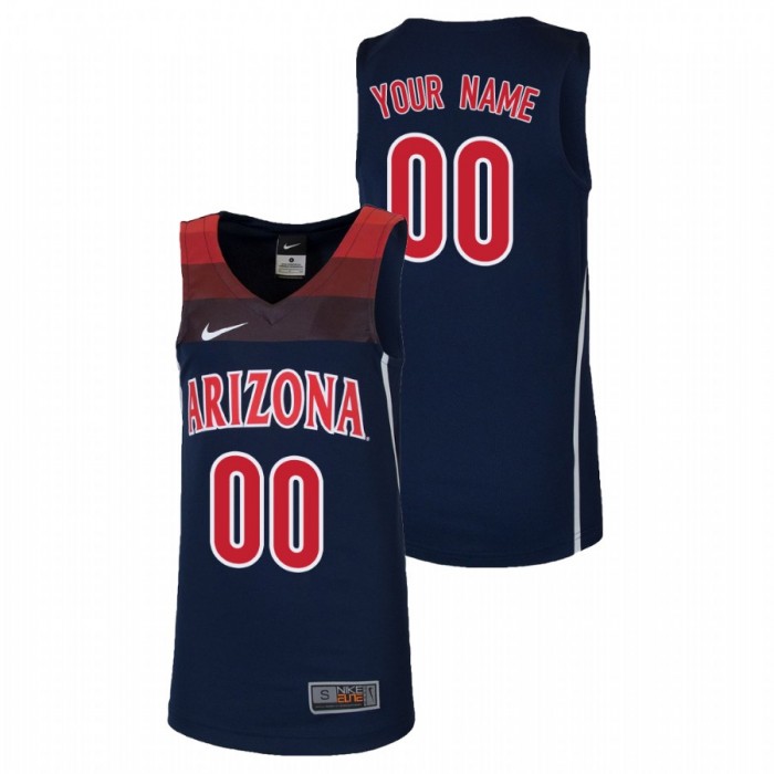 Youth Arizona Wildcats College Basketball Navy Custom Replica Jersey