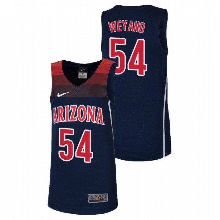 Youth Arizona Wildcats College Basketball Navy Matt Weyand Replica Jersey