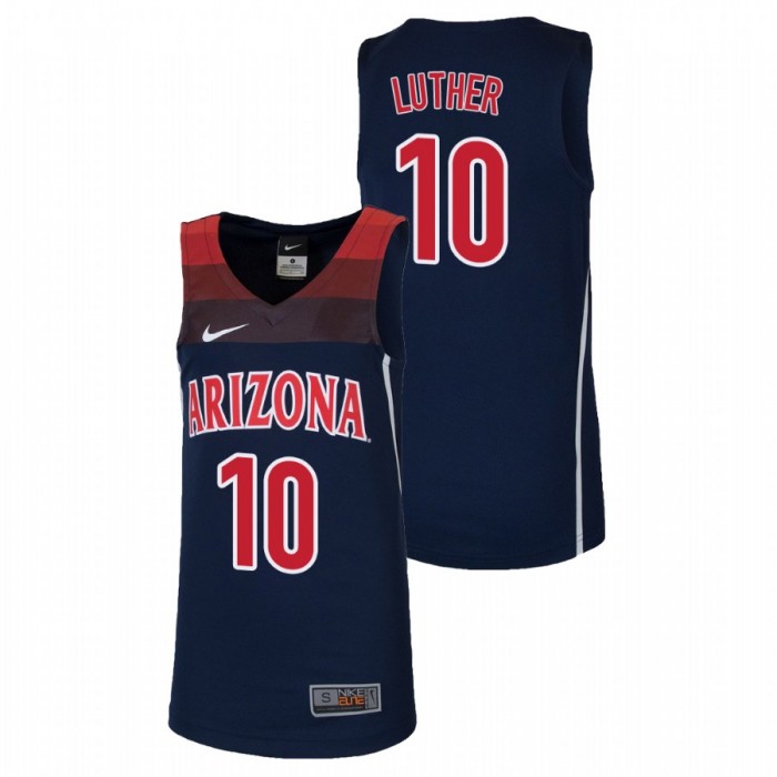 Youth Arizona Wildcats College Basketball Navy Ryan Luther Replica Jersey